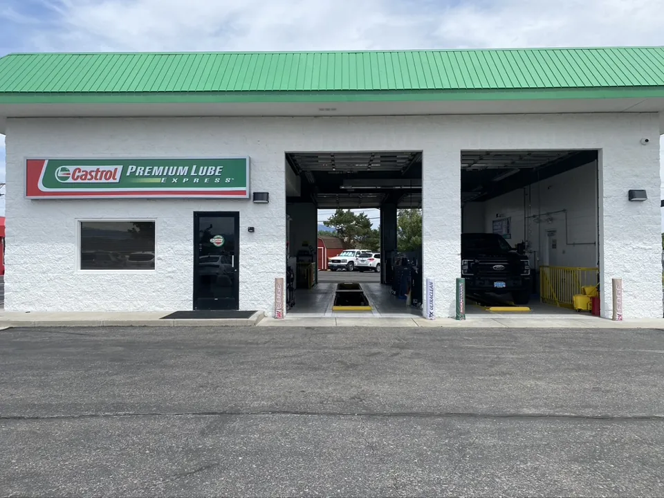 The drive-in bays at the Gardnerville service center